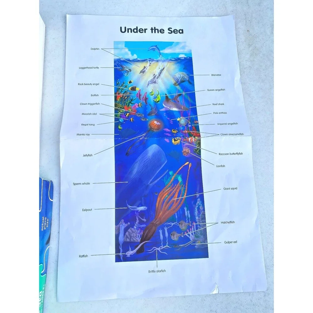 Melissa & Doug Under The Sea - 100 Piece Floor Kids Puzzle 50.5x18.5